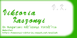 viktoria kaszonyi business card